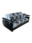 Диван-кровать Прадо-1 120х190, механизм Книжка, 215х90х85 см,лилии черные