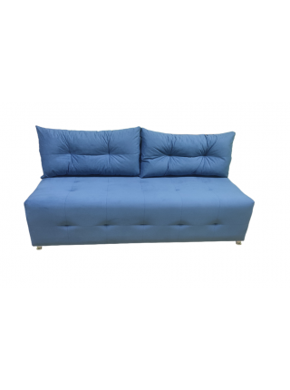 Диван-кровать "Леонардо-2", механизм Еврокнижка, 190х90х75 см,велюр синий
