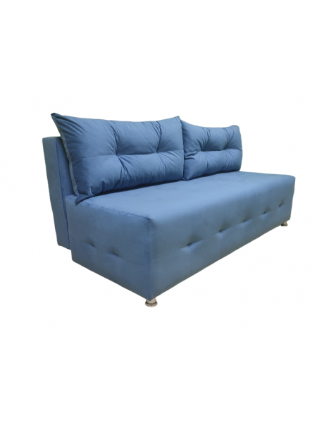 Диван-кровать "Леонардо-2", механизм Еврокнижка, 190х90х75 см,велюр синий